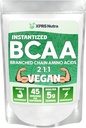 XPRS Nutra BCAA Powder - Amino Acids Supplement for Men - Unflavored BCAA Workout Supplements - Gym Supplements for Men - Amino Acids Supplement for Women for Gym Post Workout Recovery (8 Ounce)