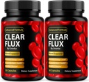 (2 Pack) ClearFlux - ClearFlux priedas, ClearFlux, ClearFlux papildas, ClearFlux kapsulės, ClearFlux palaikymo tabletės, ClearFlux patobulintas papildas, 60 kapsulių 2 mėnesiams