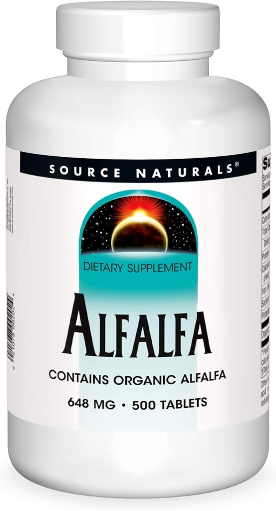 Source Naturals Alfalfa 10 Grain Dietary Supplement - 500 Tablets