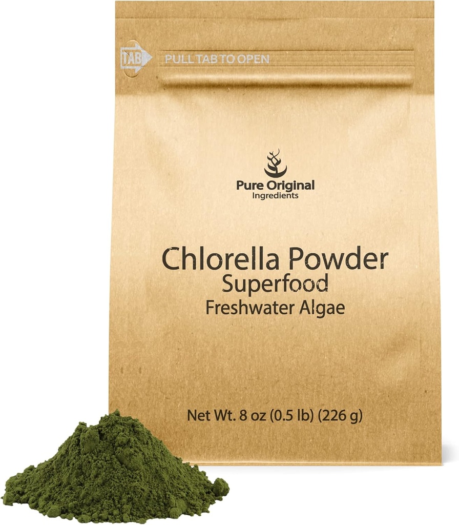 PURE ORIGINAL INGREDIENTS Chlorella milteliai (8 Ounce)