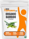 BulkSupples.com Organic Bambuko milteliai - Silica papildai, bambuko papildas, Gluten Free - 500mg / Serving, 100g (3,5 oz) (Pakuotėje yra 1)