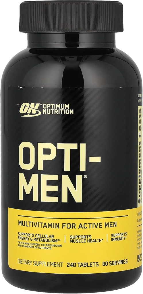 Optimum Nutrition Opti- Men Daily Multivitaminų priedas, 240 Count