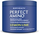 BodyHealth PerfectAmino Powder - BCAA and EAA Powder for Pre and Post Workout - Amino Acid Energy Drink for Men and Women to Support Lean Muscle and Recovery - Lemon Lime - 30 Servings