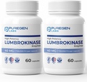 Puregen Labs Lumbrokinase 40 mg vienoje kapsulėje - didelio stiprumo papildas - 124; didelio aktyvumo Lumbrokinase enzimai - 124; nėra žalingų priedų - 124; ne GMO - 124; Gluten Free 124; Pagaminta JAV - Iš viso 120 vegetarinių kapsulių