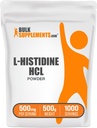 BulkSupp. com L- histidino HCl milteliai - L- histidino papildas - Eterinė aminorūgštis, Gluten Free, 500mg / serving, 500g (1,1 lbs) (pakuotė iš 1)
