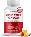 Apple Cider Vinact 14- in-1 Priedas su turmerijos imbiero česnako cinamono Fenugreek Blueberry Milk Thistle Banaba - Pagaminta JAV