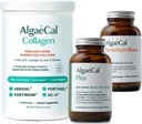 ALGAECAL Kaulų statybininkas ir kolagenas Bundle - Kliniškai remiamas kolagenas su Verizoliu, fortiboliu, fortigelis + Plant-based Calcium, Strontium, D3, K2, Magnis & 16 Maistinės medžiagos grožio ir kaulų sveikatai