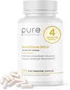 Pure Therapro Rx S- Acetil Glutatione Gold 100mg, Pagaminta JAV - 4 mėn. tiekimas - 124; Acid Resistance Capsules ® 124; Patentuota acetilinta Glutatione ® 124; Zero Filers, Farmacijos laipsnis, Ne GMO