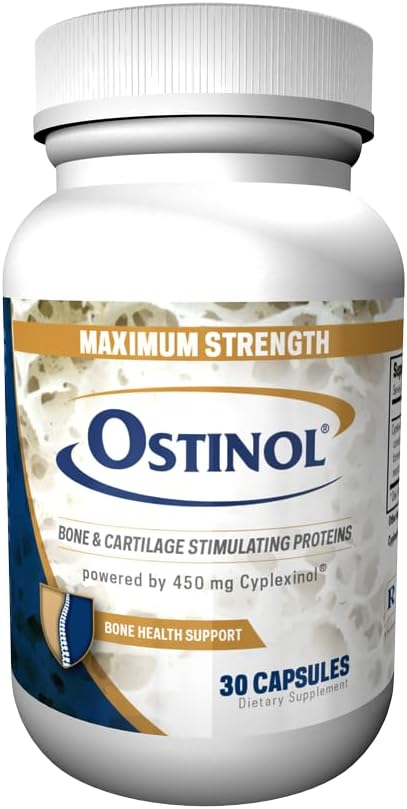 Ostinol Maxiumum Stiprumas 450mg. Stiem Cell Activation Sertifikuotas. Bio aktyvaus baltymo kompleksas vidutinio sunkumo kaulų praradimui ir vidutinio sunkumo sąnarių sutrikimui gydyti. 30 kapsulių