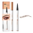Q707 4 Tipped Precise Brow Pen - Long- Leasting Water- Eyebrow Pieštukas gamtiniams, apibrėžtiems - Lengva naudoti, Tinka visiems įgūdžiams (2 # Tamsiai kavos)