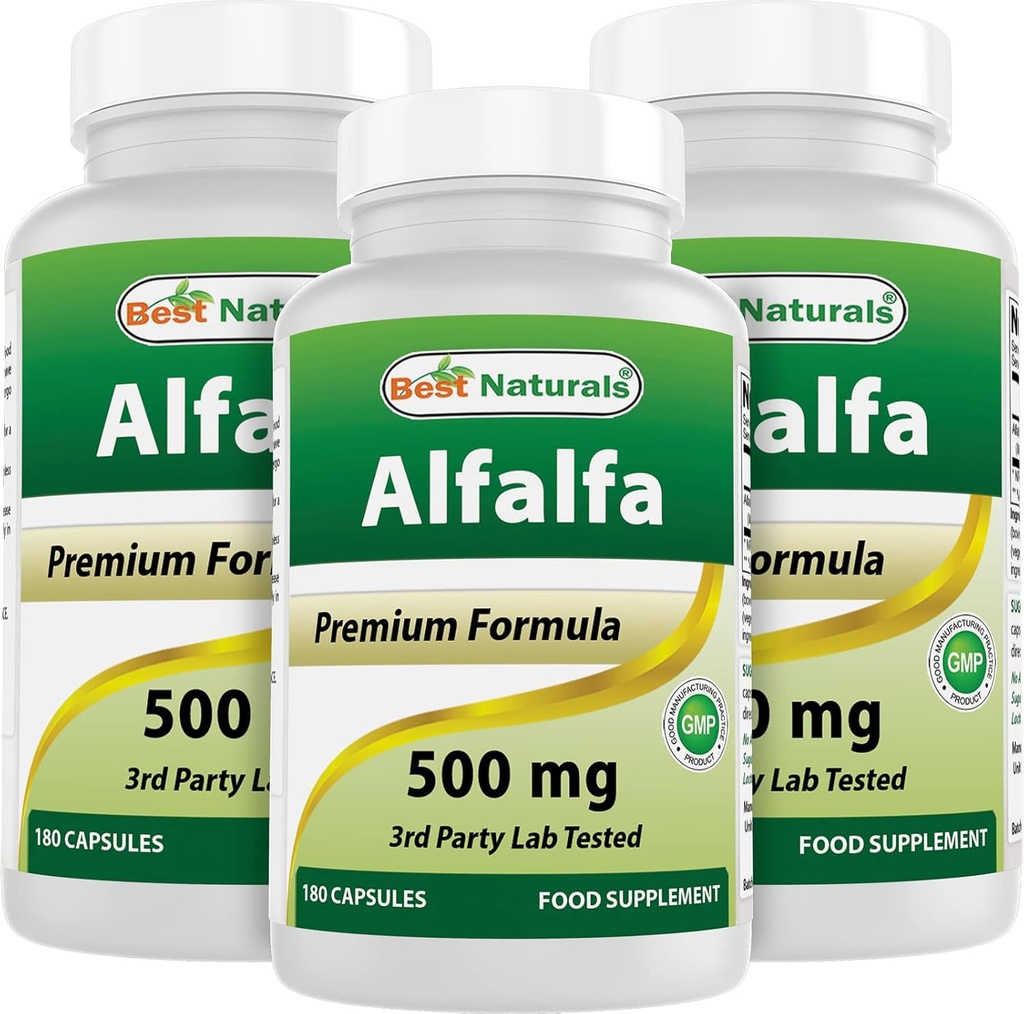 Geriausi natūralūs Alfa Green Super Food 500 mg 180 kapsulių (180 kapsulių rinkinys)