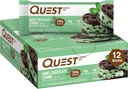 Quest Nutrition Mint Chunk Chunk Baltymų Barai, 20g baltymų, 1g Cukraus, 4g neto karb, Gluten Free, Keto Friendly, 12 Count