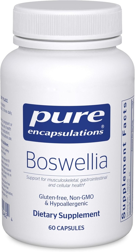 Pure Encapsulations Boswellia Priedas - Bendros sveikatos, GI & Connective Audinių - Palaiko sveikus sąnarius ir Digitative Health * - Non- GMO & Vegan - 60 kapsulių