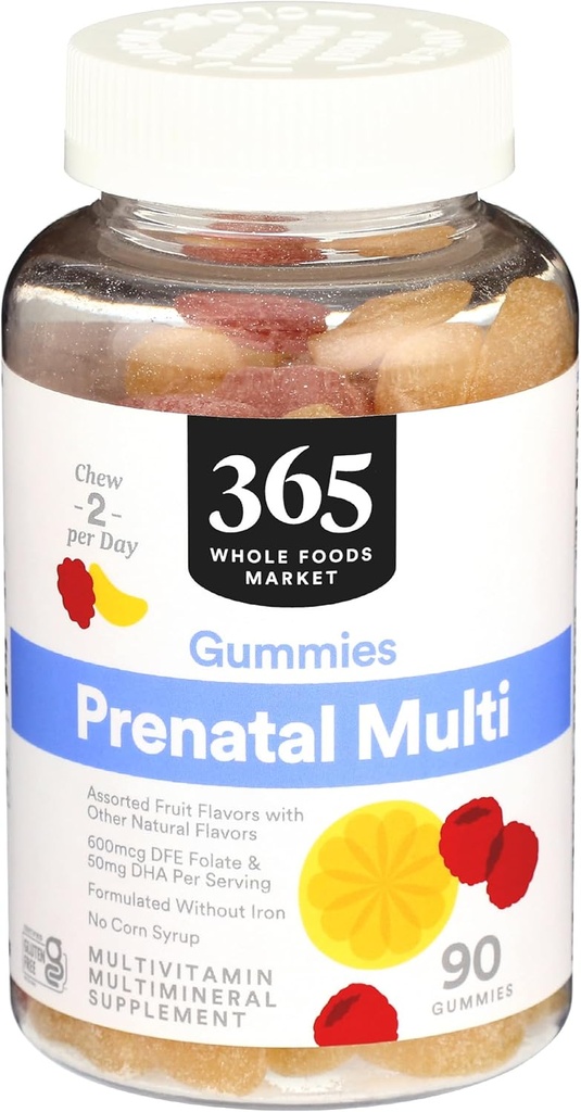 365 pagal visą maisto produktų rinką, Prenatal Gummy, 90 Count