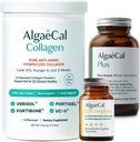 ALGAECAL Calcium, Vitaminas D3 & Collagen Bundle - Hidrolizuotas kolagenas su klinika - Palaikomas Verisol, Fortiboat & Fortigelis, Plius Kalcis, Vitaminas ADEK, & Sekti mineralus kaulų sveikatai & Anti- Senėjimas