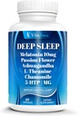 18- in-1 Melatonin10 mg, Natūralus giliai miegoti papildas suaugusiems, Non-Habit Forming, Ashwagandha, L-Theanine, Magnis, Chamomile, 5 -HTP, Non-GMO