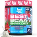 BPI Sportas Geriausia BCAA Susmulkintas - Kofeinas Free Termogeninis Recovery Drink, Lean Raumenų Pastato BCAA milteliai moterims ir vyrams, Iš anksto treniruotės BCAA Amino Rūgštys Drinkas- Watermelon ICE - 25 Paslaugos