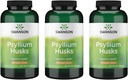 Swanson Psyllium Husk Dietary Fiber Supplement 610 mg 300 Capsules - (3 Pack)