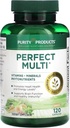 Grynumas Produktai Perfect Multiple - Multivitaminas supakuotas su vitaminais, mineralais ir fitonutrientais - 60 pusryčių per maistines medžiagas - Sveikos imuninės sistemos palaikymas, Normalus energijos lygis - 120 kapsulių (1)