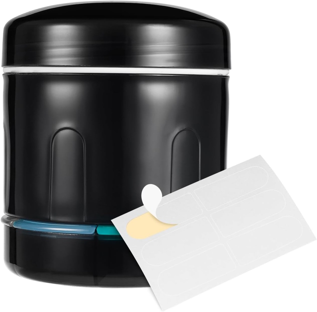 Sukuos Large Pill Organizer Daily with Wide Opening Design, Combined Pill Bottle Organizer with 6 & 7 Compartment, Weekly Pill Box to Hold Various Medicines/Vitamins, Includes 12 Pcs Labels