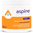 Aspire Multi + ™ Advanced Multivitaminų vaikams, vyrams ir moterims (neskonio milteliai)