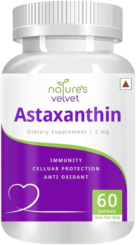 PubAstaxanthin 2 mg 60 Softgels pakuotė, kurioje yra 1