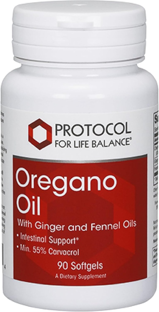 PROTOKOLAS "LIFE BALANCE Oregano Oil 0,2 ml" - žarnyno palaikymui - ne mažiau kaip 55% karvakrolio - su imbiero ir pankolio aliejumi - Nemokamas pienas ir kiaušiniai - 90 Softgels
