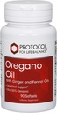 PROTOKOLAS "LIFE BALANCE Oregano Oil 0,2 ml" - žarnyno palaikymui - ne mažiau kaip 55% karvakrolio - su imbiero ir pankolio aliejumi - Nemokamas pienas ir kiaušiniai - 90 Softgels