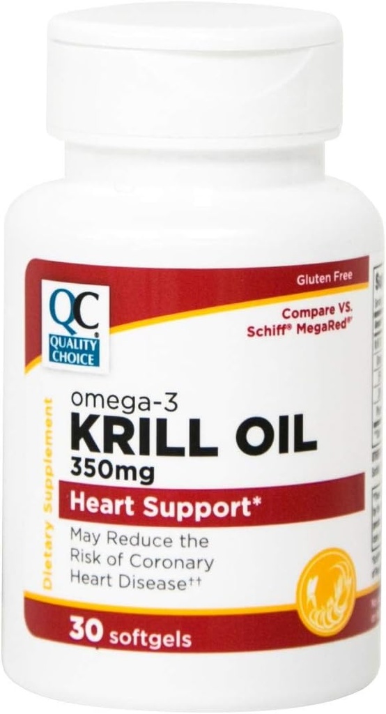 Quality Choice Krill Oil 350 Mg Softgels 30Ct