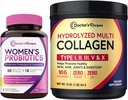 Gydytojo receptai Moterų Probiotikai & Multi Collagen miltelių Bandl, Vertė paketas makšties, oda, Plaukų, Nagų Sveikata, No Gluten, Pro (60 kapsulės) & Collagen (45 Servings)