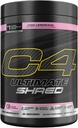 Cellucor C4 Ultimate Shred Pre Workout Mills, Metabolization Addition with Cayenne Extract + 300mg Caffeine + TeaCrine + Dinamine - Pink Lemonade, 20 Servings