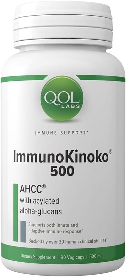 QOL Labs ImmunoKinoko AHCC 500 mg 90 vcap