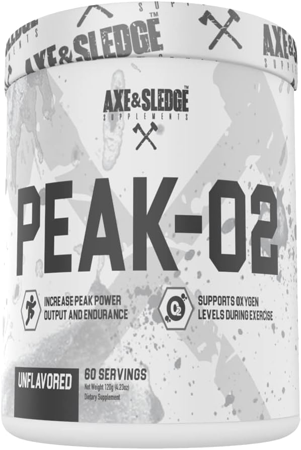 Axe & Slaugytojų papildai Peaka- O2 Pagrindai Milteliai, Palaiko Pratimai Performance, Endurance, ir Power Output, Unfavored, Sudėtyje nėra dirbtinių medžiagų, piltuvai, arba pagalbinės medžiagos, 60 Paslaugos