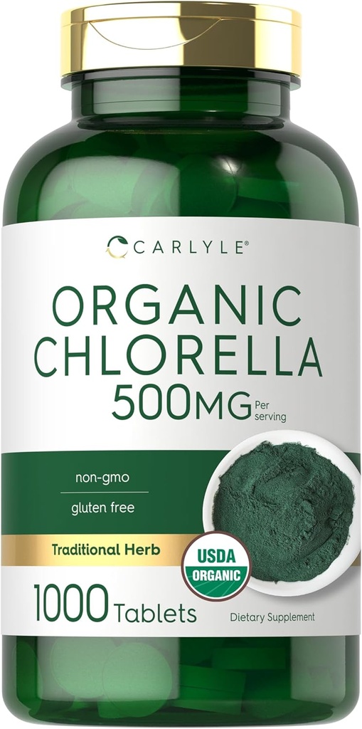 Carlyle Chlorella tabletės Organiniai 500 mg