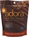 Adora Premium Vitaminas D3 Magnio ir kalcio priedas, 500 mg, Pieno šokoladas, 30 Skaičiavimas