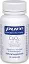 Pure Encapsulations CoQ10 120 mg - Coferment Q10 Addition for Heart Health, Energy, Antioksidants, Brain & Memory Health - Cellull Health, Cognition & Cardiovascular Support * - 30 kapsulių