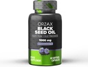 ORZAX 1000 mg juodasis sėklų aliejus Organic Cold pressed Capsules with 20 mg Thymoquinone for Immune Support, Good Hair, Oda, and Joints (60 Minkštų gelio kapsulių)
