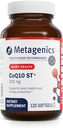 Metagenics CoQ10 ST-100-100 mg Ubiquinone with Vitamin E for Heart, Energy & Antioxidant Support* - Non-GMO, Gluten-Free, Soy-Free - GMP Certified Facility - 120 Softgels