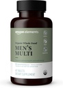 Amazon Elements Organic With Food Men 's Multi, 60 tablečių