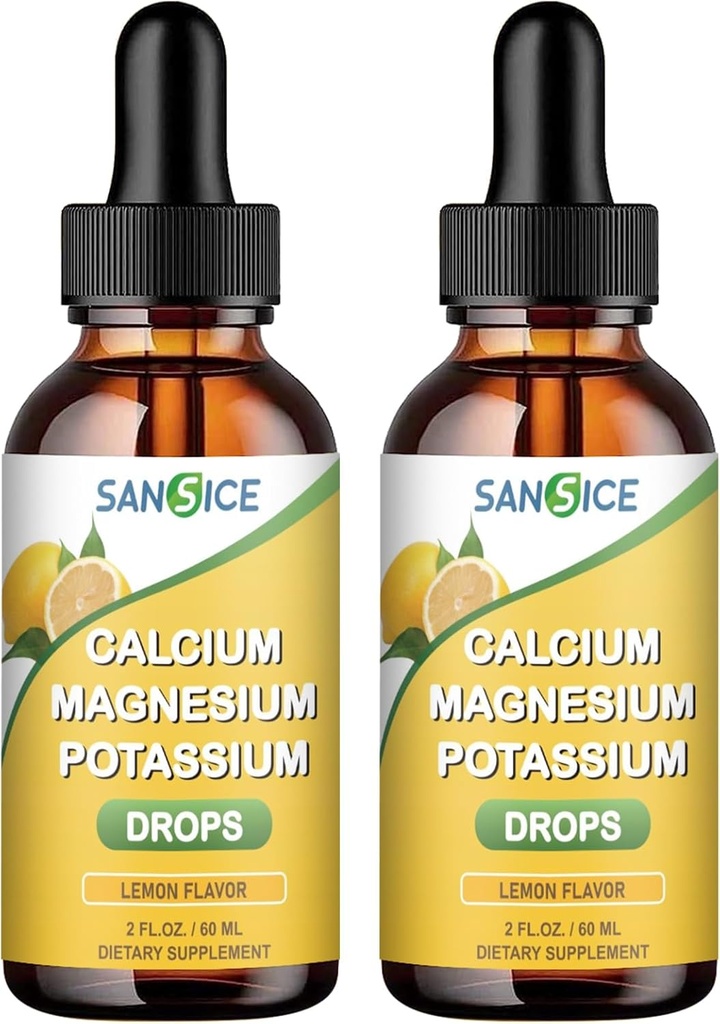 Kalcium Kalcium Magnis Liquid Drops- High Absorbtion Magnio glicinato kompleksas Liquid- Mineralinis priedas su 600 mg kalcium 1000mg kalcium Kalcium for Energy Sleep Relaxation2 Pack
