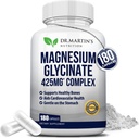 "Premium" magnio glicinatas 425mg - 180 Vegan kapsulių - pagalba streso malšinimui, miegui, raumenų mėšlungis ir sveika širdis 124;