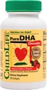 "LIFE ESSENTIALS Pure DHA vaikams - DHA papildai, DHA EPA Omega 3 Priedas, Vaikai DHA Chewables, Baby DHA, Žuvies aliejus Toddlers, Gluten Free - Natural Berry, 90 Softgels (Pack of 1)