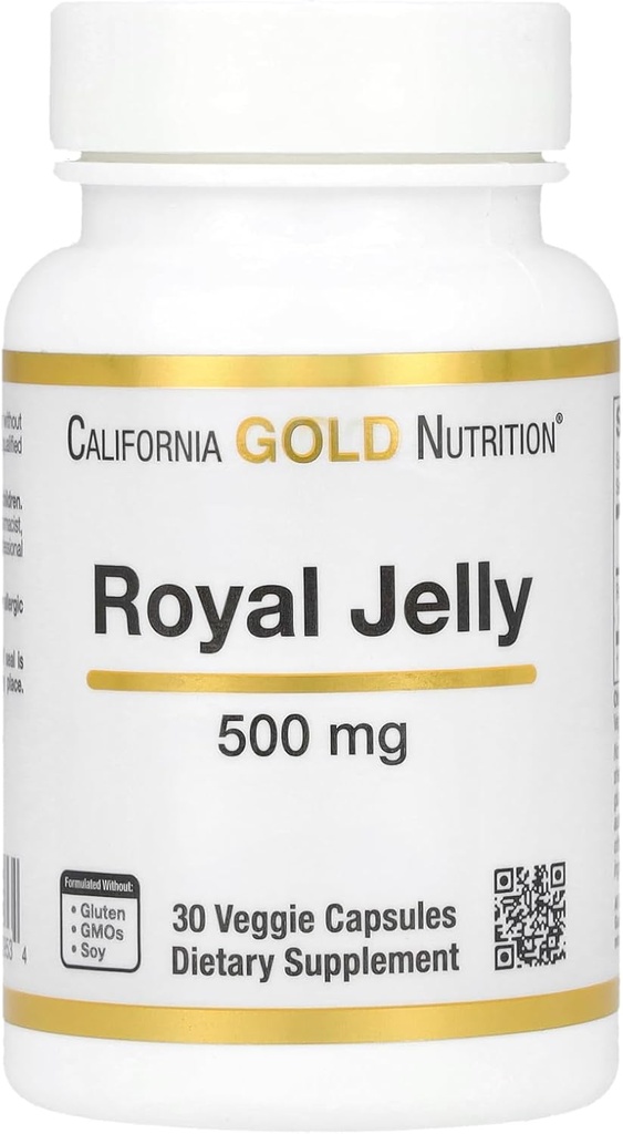 California Gold Nutrition Royal Gelly, 500 mg, 30 Veggie Caps