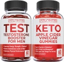 Atlantis Nutrition Testosteronas Booster 60 Gummies + Keto Apple Cider Vincert 60 Gummies