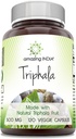 Amazing India Natural Triphala Supplement | 500 Mg per Serving | 120 Veggie Capsules | Non-GMO | Gluten-Free | Made in USA
