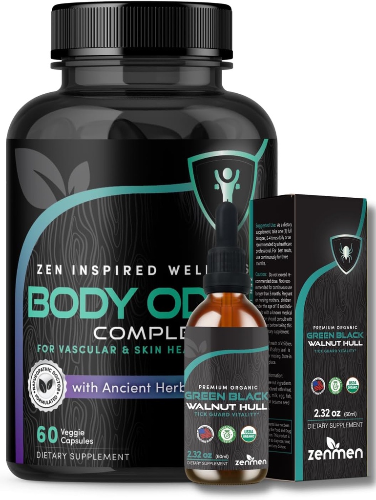 Bendras Wellness Bundle: Body Odor Addition ir Green Black Walnut Tincture Bundle