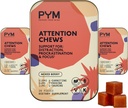 PYM Dėmesio Chews Parama Procrasation, Focus & Našumas, 60 Grafas ® 124; 518mg L- Karnitinas, 54mg Tirozinas, 11mg L- Taurinas - Caffe- Free ® 124; All- Natural Mood Boost Addition Pagaminta JAV