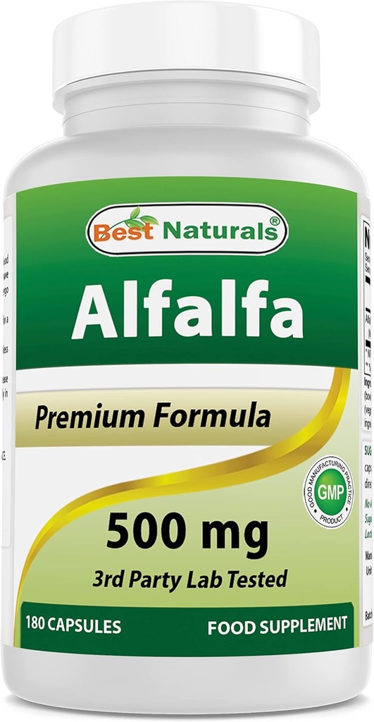 Geriausi natūralūs Alfa Green Super Food 500 mg 180 kapsulių (180 kapsulių rinkinys)