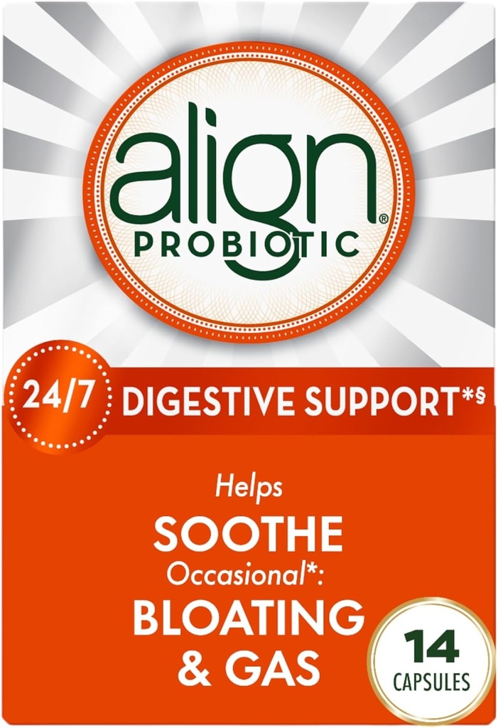 Align Probiotic, Probiotics for Women and Men, Daily Probiotic Addition for Digistive Health *, # 1 Rekomenduojamas probiotikas gydytojų ir gastroenterologų ‡, 14 kapsulių