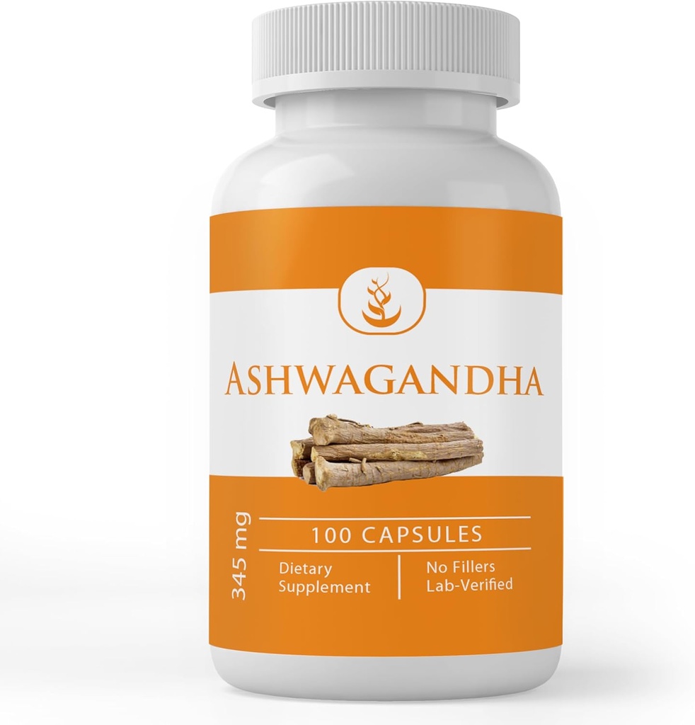 PURE ORIGINAL INGREDIENTS Ashwagandha (100 Capsules)
